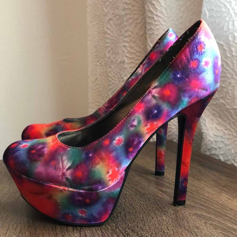 Colorful Platform Heels